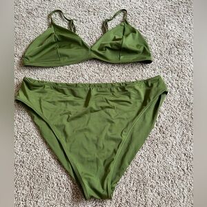 3xl PARADE Olive Green Bikini Set